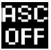 (ASC) OFF display screen This is displayed when the active stability control (ASC)