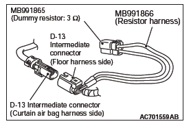 Mitsubishi Outlander. Supplemental Restraint System (SRS)