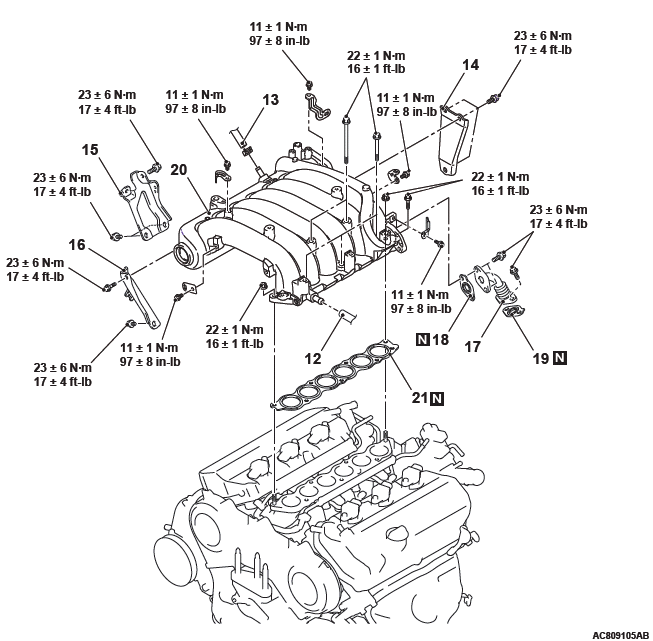 Mitsubishi Outlander. Intake and Exhaust